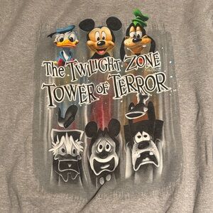Disney Gray 'Tower of Terror' Graphic Tee featuring Mickey & Friends